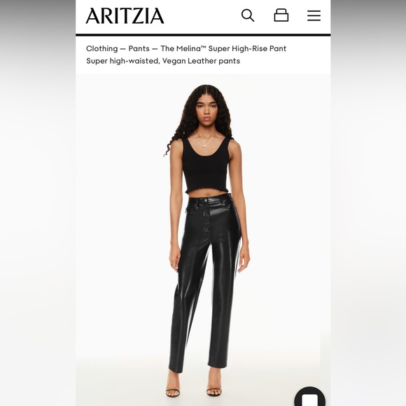 Melina super hi rise pant - black - size 0 - Picture 1 of 3